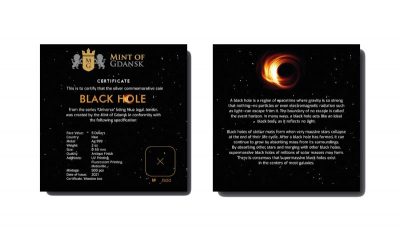 Niue - 2021 - 5 Dollars - Black Hole