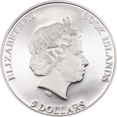 Cook Islands - 2022 - 5 Dollars - New York Silver