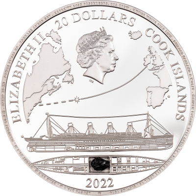 Cook Islands - 2022 - 20 Dollars - Silver 3 oz - Titanic