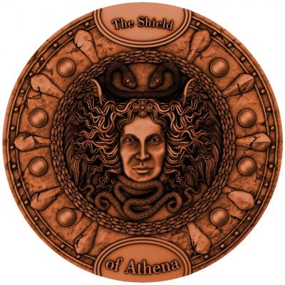 Niue - 2021 - 5 Dollars - The Shield of Athena