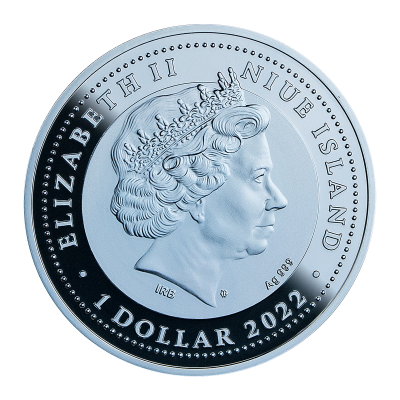 Niue - 2022 - 1 Dollar - Cyrstal Scarab