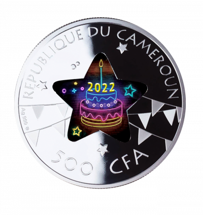 Republic of Cameroon - 2022 - 500 CFA Francs - Happy Birthday!