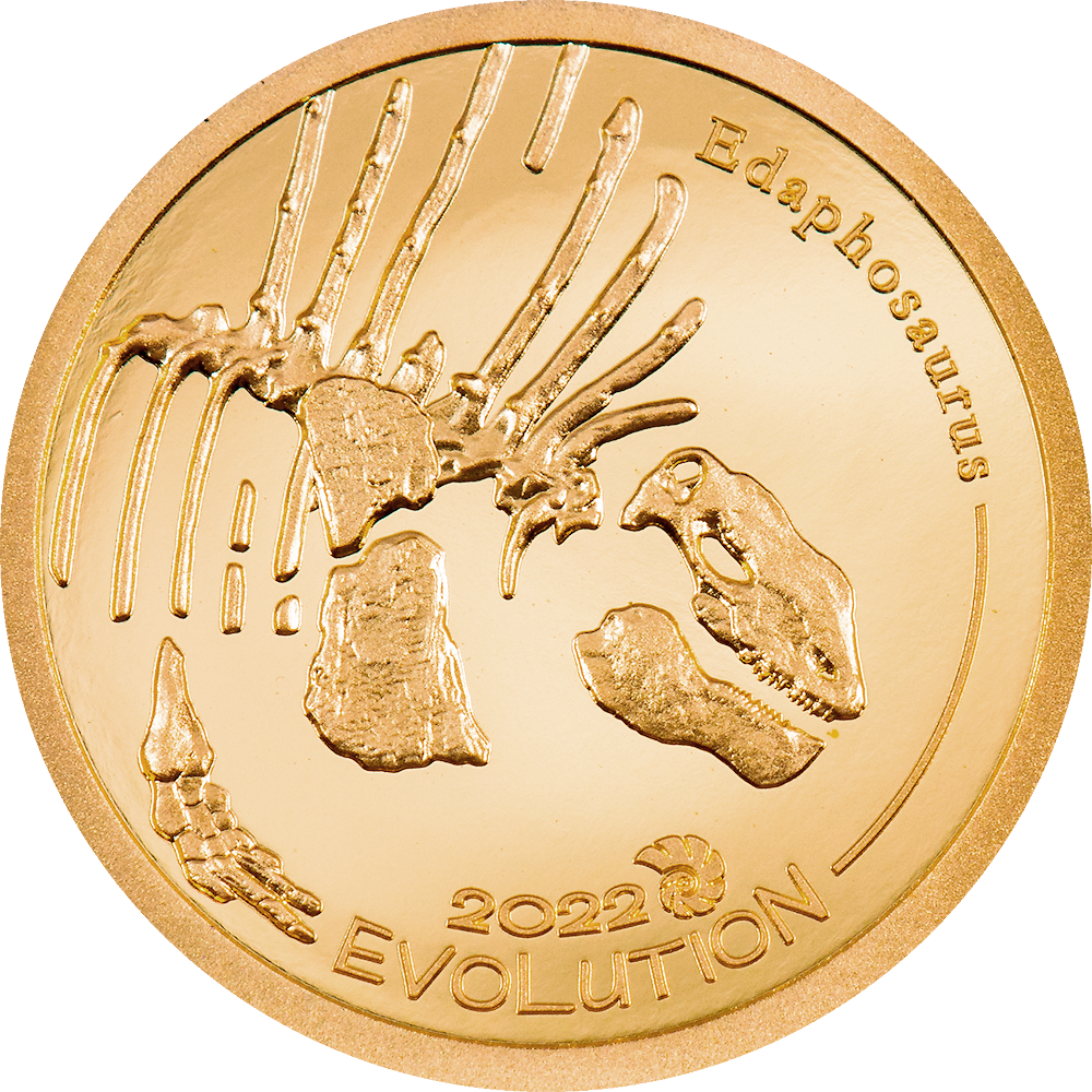 Mongolia - 2022 - 1000 Togrog - Golden Endaphosaurus