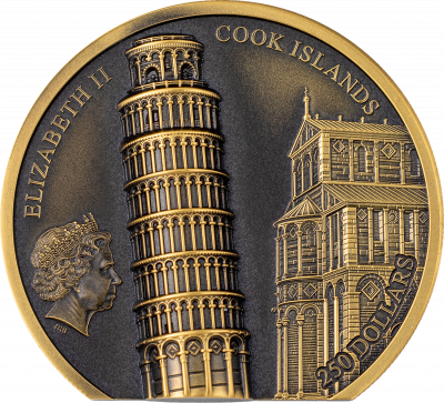 Cook Islands - 2022 - 250 Dollars - Leaning Tower of Pisa