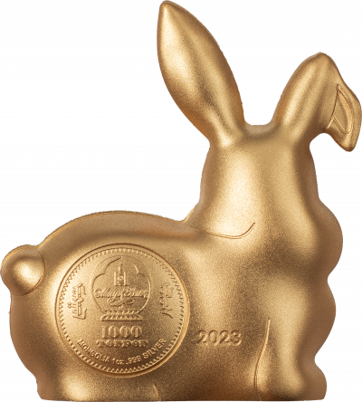 Mongolia - 2023 - 1000 Togrog - Sweet Gilded Rabbit