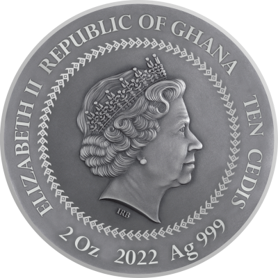 Republic of Ghana - 2022 - 10 Cedis - David and Goliath