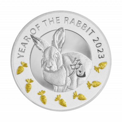 Niue - 2023 - 1 Dollar - Year of the Rabbit happiness for all