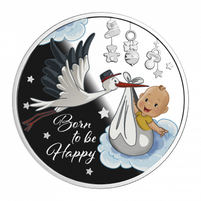 Niue - 2022 - 1 Dollar - Born to be Happy; pure love captured in silver