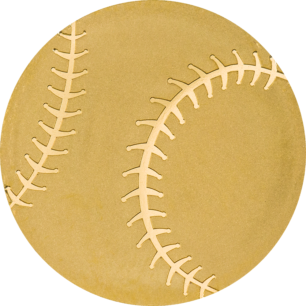 Palau - 1 Dollar - Special Shapes Baseball