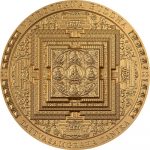 Mongolia - 2022 - 2000 Togrog - Vairochana Buddha (Mandala) / Archeology & Symbolism Series GILDED