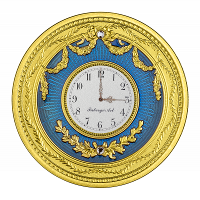 Niue - 2022 - 1 Dollar - Blue Table Clock Faberge