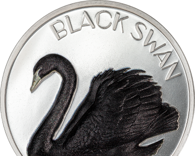 Cook Islands - 2023 - 10 Dollars - Black Swan White Swan