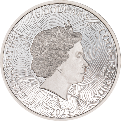 Cook Islands - 2023 - 10 Dollars - Silverland The WAVE
