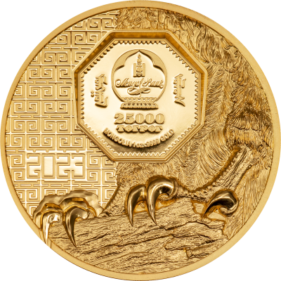 Mongolia - 2023 - 25000 Togrog - Mongolian Falcon 1oz GOLD