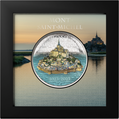 Cook Islands - 2023 - 25 Dollars - Mont Saint Michel 5oz silver