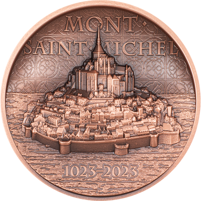 Cook Islands - 2023 - 1 Dollar - Mont Saint Michel copper
