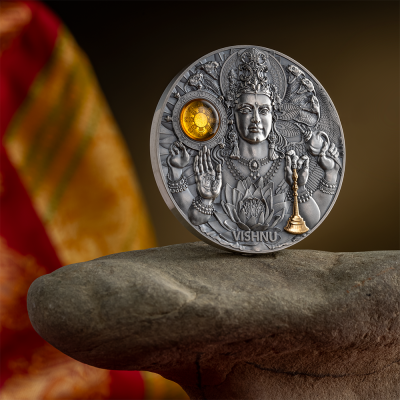 Niue - 2023 - 5 Dollars - Divine Faces of the Sun Vishnu