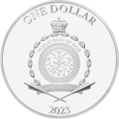 Niue - 2023 - 1 Dollars - Wedding Coin Doves