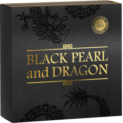 Niue - 2023 - 5 Dollars - Black Pearl & Dragon Divine Pearls Series