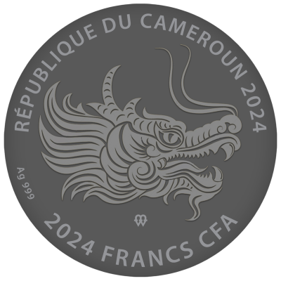 Cameroon - 2024 - 500 Francs - Year of the Dragon Lunar Years RUTHENIUM