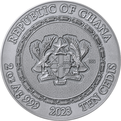 Republic of Ghana - 2023 - 10 Cedis - Eagle and Raven