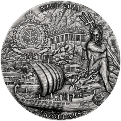 Niue - 2023 - 7 Dollars - Circe's Island The Odyssey by Homer