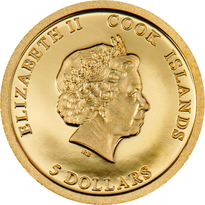 Cook Islands - 2023 - 5 Dollars - Gold - Piece of Mind