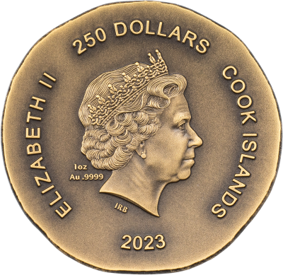 Cook Islands - 2023 - 250 Dollars - Tortoise Numismatic Icons 1oz gold