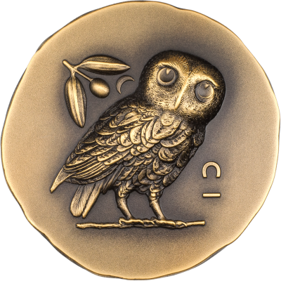Cook Islands - 2023 - 250 Dollars - Athena's Owl Numismatic Icons 1oz gold