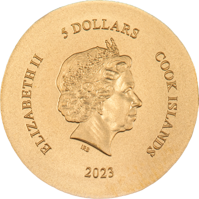 Cook Islands - 2023 - 5 Dollars - Arethusa Numismatic Icons SMALL GOLD