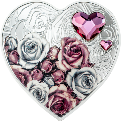 Cook Islands - 2024 - 5 Dollars - Brilliant Love Roses