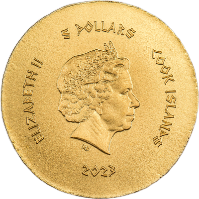 Cook Islands - 2023 - 5 Dollars - Honey Bee Ephesos Numismatic Icons SMALL GOLD