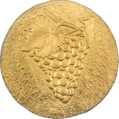 Cook Islands - 2023 - 5 Dollars - Wine Grapes Naxos Numismatic Icons SMALL GOLD