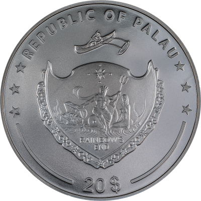 Palau - 2023 - 20 Dollars - Charon Ferryman of the Dead