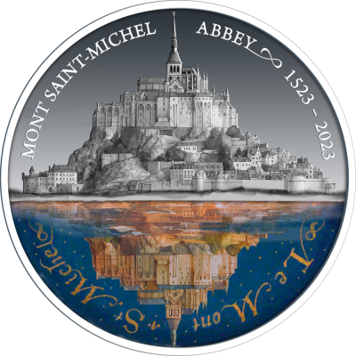 Niue - 2023 - 5 Dollars - Mont Saint Michel Abbey 500th anniversary