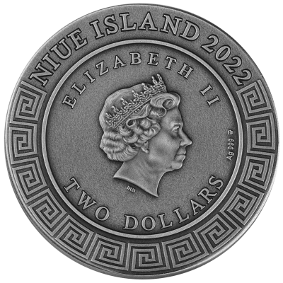 Niue - 2022 - 2 Dollars - God Dyionysus
