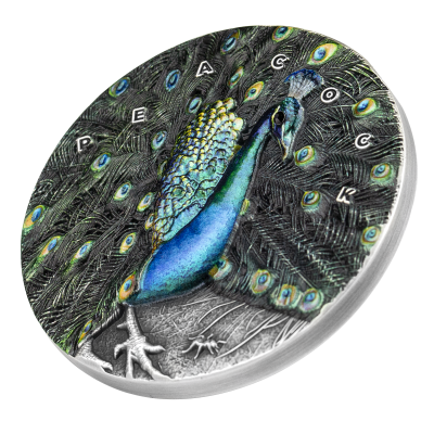 Niue - 2022 - 7 Dollars - Peacock Amazing Animals
