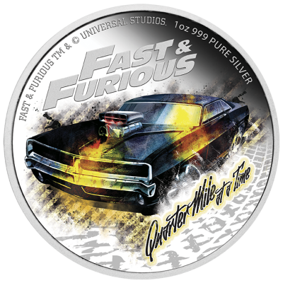 Niue - 2023 - 1 Dollar - Fast and the Furious QUARTER MILE