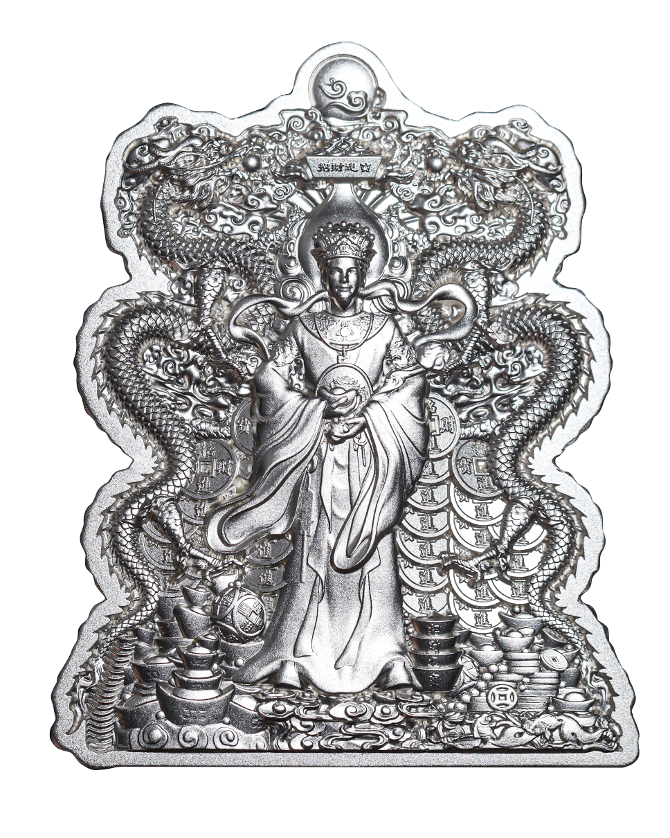 Chad - 2024 - 10000 Francs - Double Dragon God of Wealth 2 oz Silver