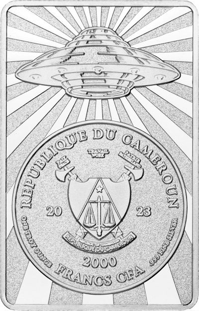 Cameroon - 2023 - 2000 Francs - I Want to Believe UFO ALIENS ROSWELL
