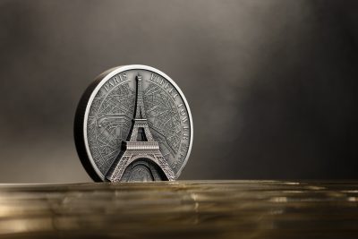 Cook Islands - 2024 - 10 Dollars - Eiffel Tower 2oz silver Historical Monuments
