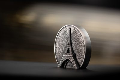 Cook Islands - 2024 - 25 Dollars - Eiffel Tower 5oz Silver Historical Monuments