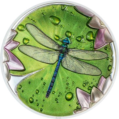 Palau - 2024 - 5 Dollars - Dragonfly Lily Pad