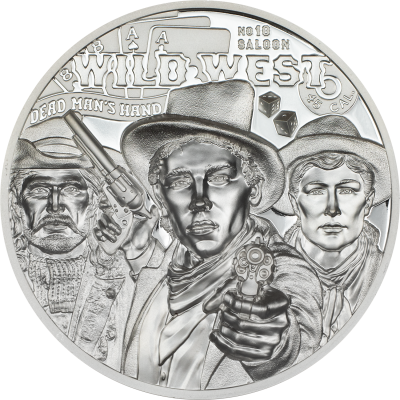 Cook Islands - 2024 - 5 Dollars - Wild West 1oz silver