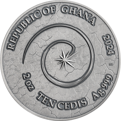 Ghana - 2024 - 10 Cedis - Salamander Chronicles of Fire
