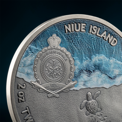 Niue - 2023 - 5 Dollars - Loggerhead Sea Turtle Lifelong Journey