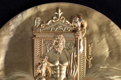 Chad - 2024 - 10000 Francs - Zeus at Olympia 2oz silver coin GILDED