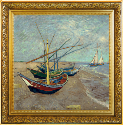 Niue - 2023 - 1 Dollars - Fishing Boats Van Gogh
