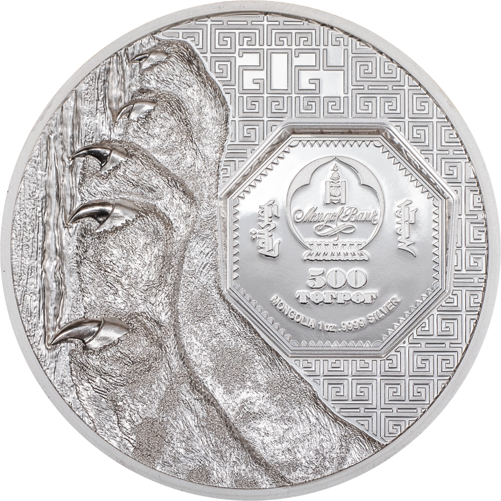 Mongolia - 2024 - 500 Togrog - Mongolian Snow Leopard 1oz SILVER
