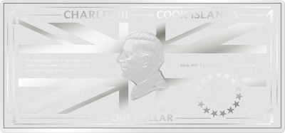 Cook Islands - 2024 - 1 Dollars - The Book of Souls Iron Maiden SILVER BANKNOTE
